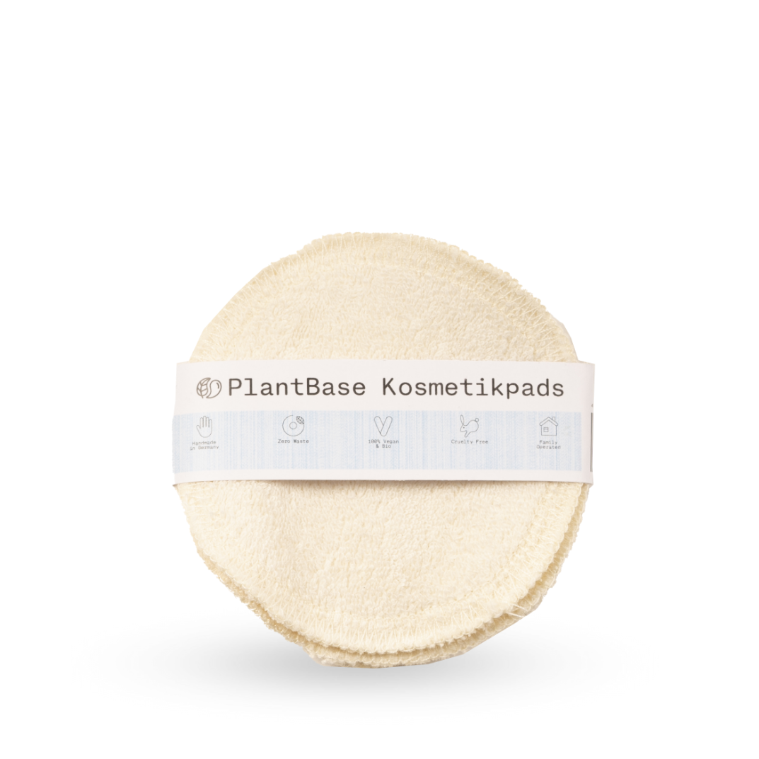 Wiederverwendbare Bio-Frottee Abschminkpads – PlantBase Naturkosmetik